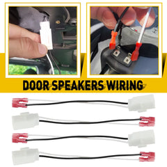 4X Car Door Speaker Wire Harness Connector Adapter for Jeep Dodge Chrysler EOA 6B93BC-57