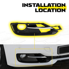 Front Bumper Fog Light Grille w/ Trim Cover For BMW 3 Series F30 F31 2012-2015 A 6B93BC-57