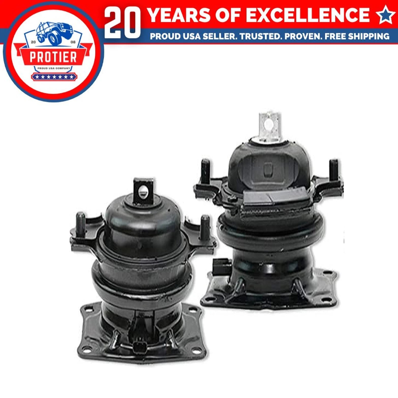 Fits 2005-2006 Honda Odyssey 3.5L i-VTEC AUTO Front & Rear Motor Mount : 6B93BC-57