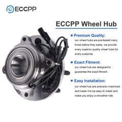 2Pc Wheel Hub Bearings Assembly Front 4WD For Dodge Ram 2500 3500 2009 2010 2011 6B93BC-57
