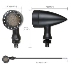 LED Turn Signal Indicator For Honda Kawasaki Harley Ducati Triumph Hyosung 10mm