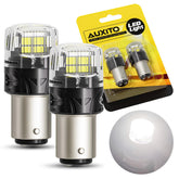 AUXITO 1157 LED Tail Brake Stop Reverse Parking Turn Signal DRL Light Bulb White AUXITO