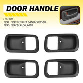 4PCS Interior Inside Door Handle Front Rear For 1993-1997 Toyota Land Cruiser EA 6B93BC-57