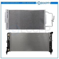 Aluminum Radiator & AC Condenser Cooling Kit For 12-13 Chevrolet Impala 6B93BC-57