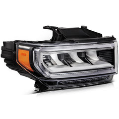 Pair Kit LED Black Headlights Assembly For 2020-2023 GMC Acadia Black Amber 6B93BC-57