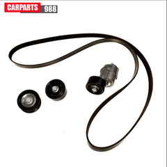 Tensioner & Serpentine Belt &Idler Pulley Kit For Hyundai Santa Fe Sorento Forte 6B93BC-57