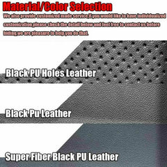 Suede Gray Stitching Steering Wheel Cover for BMW X5 F15 2013-2018
