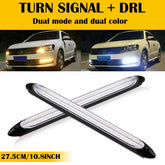 11" Sequential LED DRL Strip Headlight Light Daytime Running Signal Lamp 2pcs EA 6B93BC-57