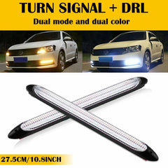 11" Sequential LED DRL Strip Headlight Light Daytime Running Signal Lamp 2pcs EA 6B93BC-57