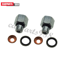 Set of 2 Turbo Oil Supply Line Fittings For Dodge 5.9L Cummins 89-98 6bt 12V 6B93BC-57