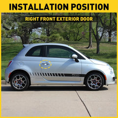 Door Handle Front Passenger Right Side Chrome RH Hand For Fiat 500 68069942AC EA 6B93BC-57