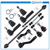 12pcs For 2003-2005 GMC Savana 2500 Front Ball Joint Tie Rod Sway Bar Pitman Arm