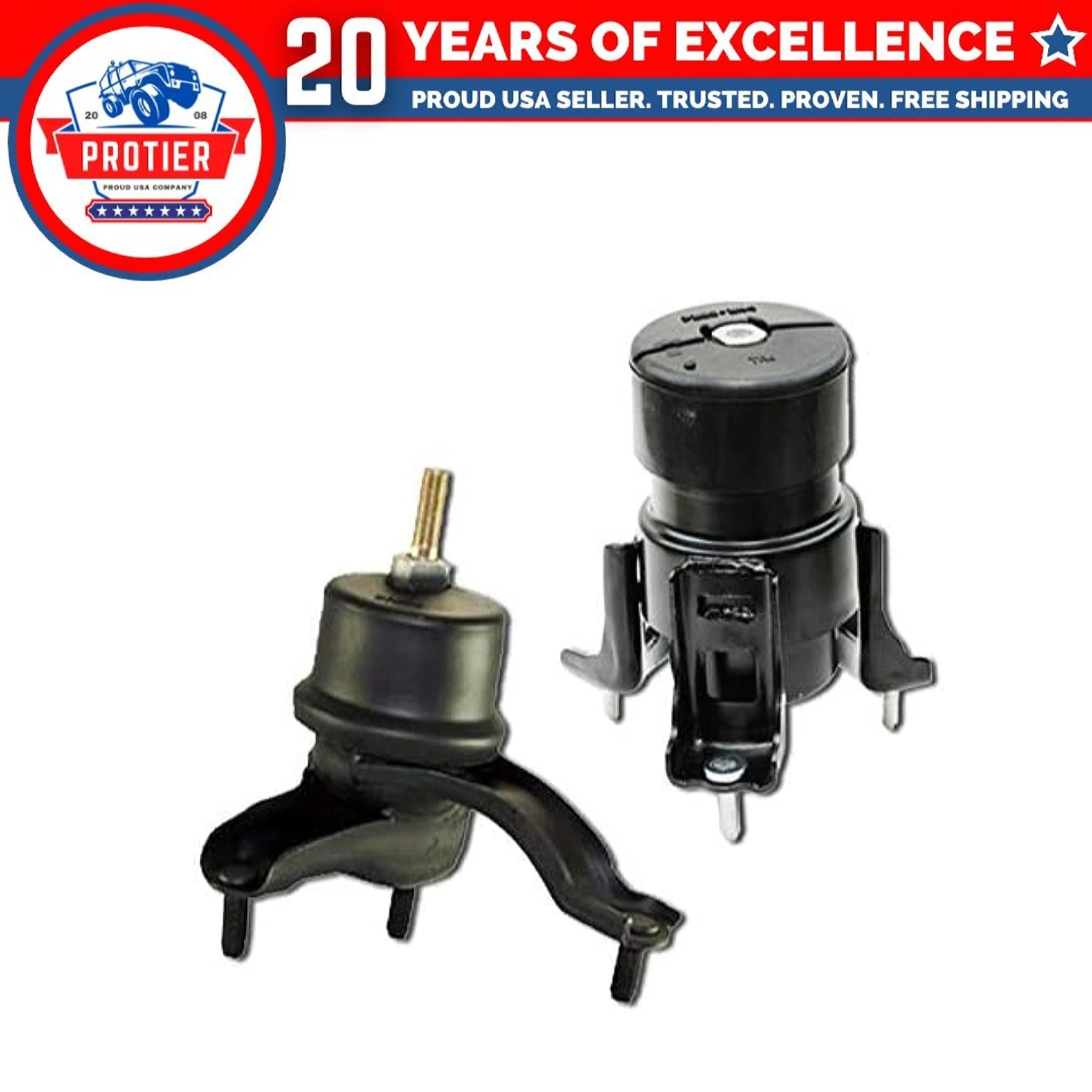 Fits 2001-2003 Toyota Highlander 3.0L 2WD Front & Front Right Motor Mount 2PCS 6B93BC-57