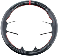 Carbon Fiber&Leather Steering Wheel Hand Sewing Wrap Cover For Honda Civic 10th