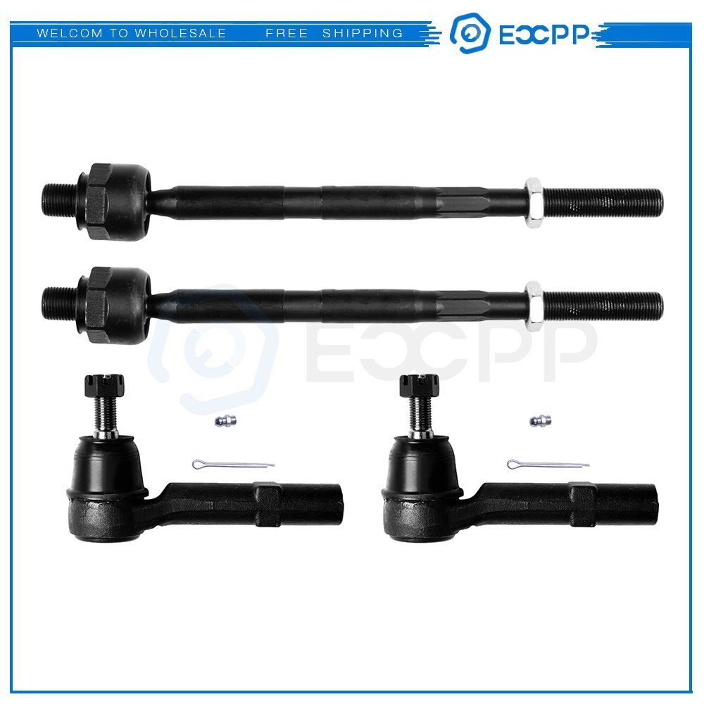 ECCPP 4pcs Inner Outer Tie Rod End Links For Chevrolet Traverse Suspension Kit KOEEP