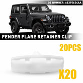 20pc Full Fender Flare Hardware Clip Mounting Kit For 2018-20 Jeep Wrangler JL A 6B93BC-57