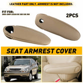 2X For Lexus RX 300 330 350 Beige 2003-09 Leather Seat Armrest Cover Durable EOA 6B93BC-57