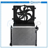 Electric Radiator Cooling Fan Kit For 2013 2014 2015 2016-2018 Nissan Sentra 6B93BC-57