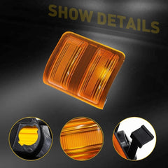 FOR 08-16 Ford F250 F350 F450 Super Duty Side Marker Mirror Signal Lights Amber 6B93BC-57