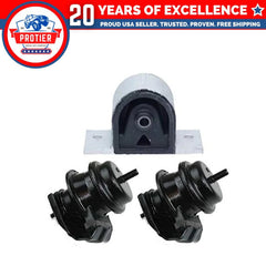 Fits 2003-2009 Nissan 350Z 3.5L Motor & Trans Mount Set 3PCS : A4302, A4302, 6B93BC-57