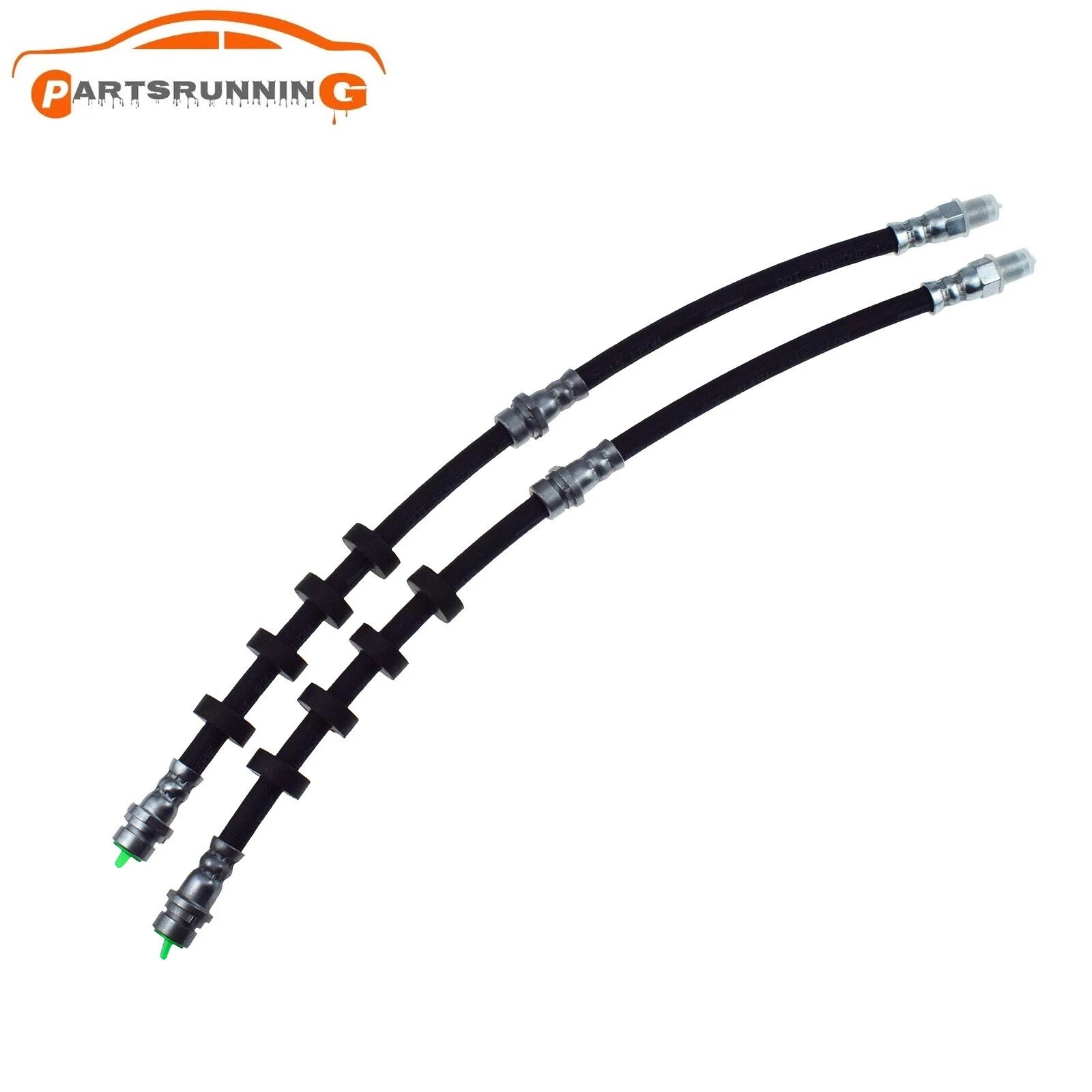 2X Front Brake Line Hose For 2008-2012 Ford Escape 08-11 Mazda Tribute Mercury 6B93BC-57