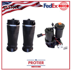 1997-2002 Ford Expedition 4x4 Rear Air Suspension Air Springs with Compressor 6B93BC-57