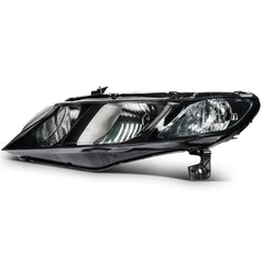 ECCPP Headlights Assembly For Honda Civic 1.8L 2.0L 2006-2011 Pair Kit Black 6B93BC-57