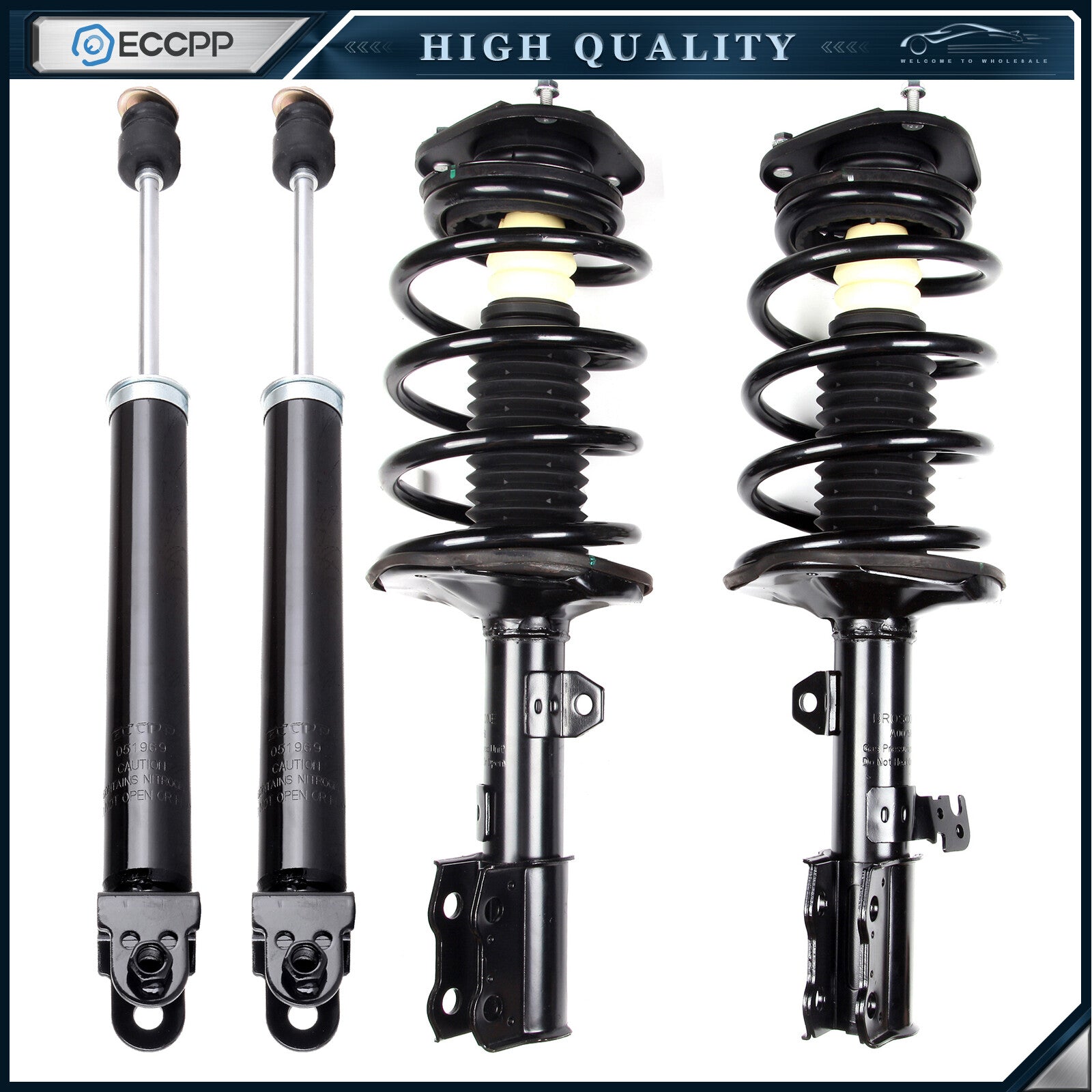 Front Complete Struts Assemblies & Rear Shocks For Nissan Altima 2.5L 2002-2006 6B93BC-57