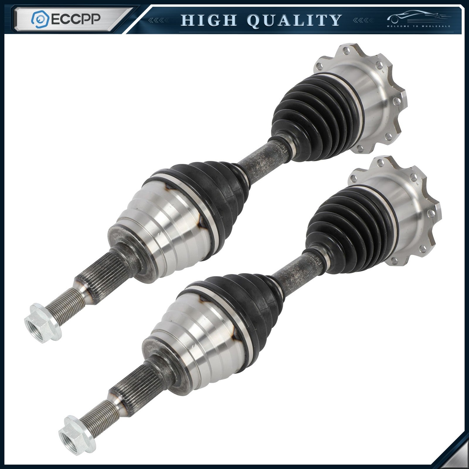 2x CV Axles Front for Chevrolet Silverado 3500 HD GMC Sierra 3500 HD 2011-2019 KOEEP