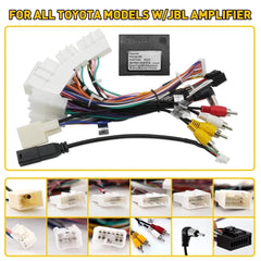 Car Stereo Radio Power Harness Cable Wire Adapter AMP Support JBL For Toyota 6B93BC-57