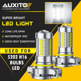 White Bulb LED Fog Light 5202 for Chevy Silverado 1500 2500 HD 2007-2015 6G EOA 6B93BC-57