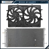 Electric AC Condenser Cooling Fan Kit For 2009-2014 2015 2016 2017 Audi Q5 6B93BC-57