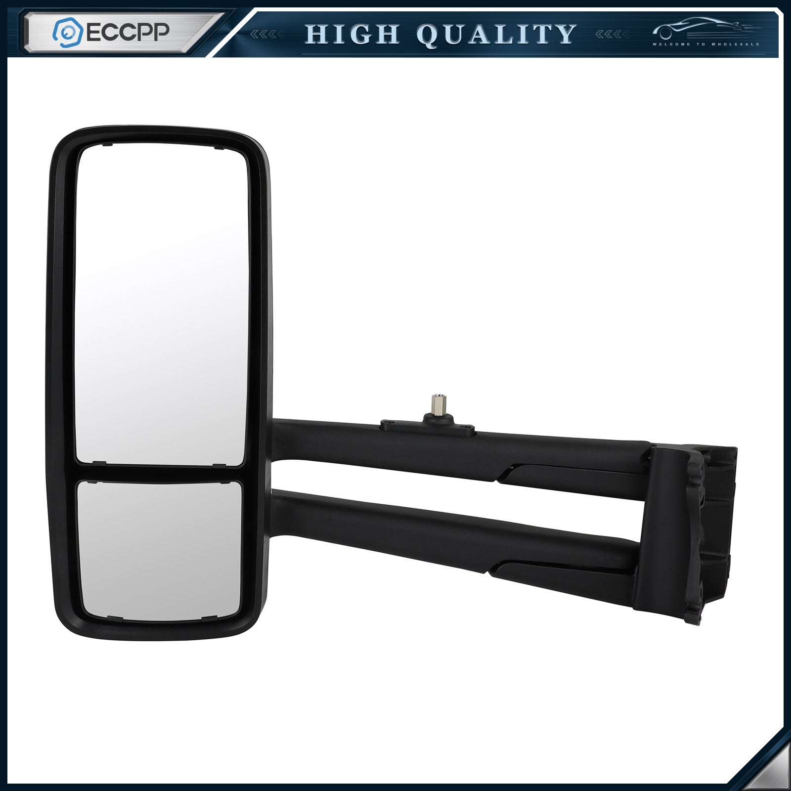 For 2014-2020 Peterbilt 579 567 Chrome Door Mirror Power Heated Left Driver Side 6B93BC-57