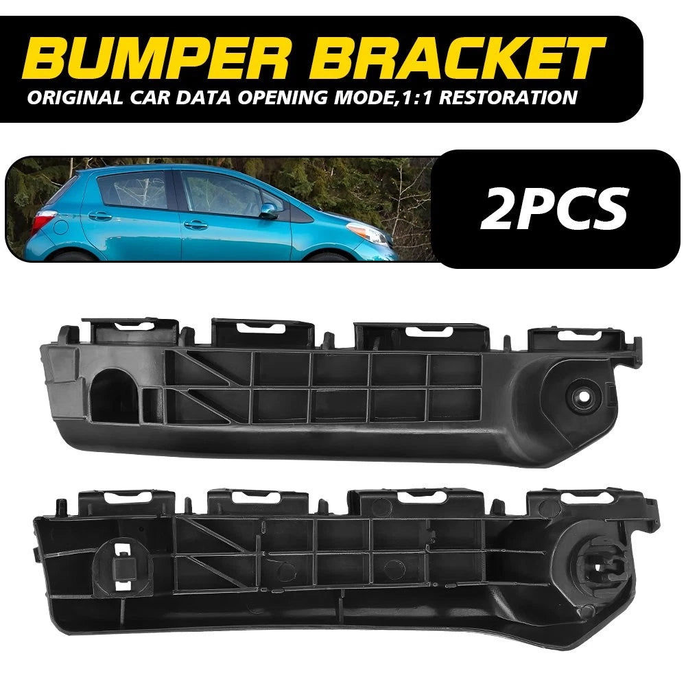 Fits for 2012 2013 2014 Toyota Yaris Front Bumper Support Bracket Pair 2pcs EOA 6B93BC-57