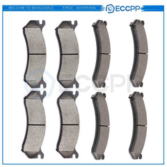 Front Rear Ceramic Brake Pads For Chevrolet Silverado 1500 HD GMC Sierra 3500 6B93BC-57