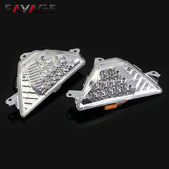 Front LED Turn Signals Light Lamp For KAWASAKI NINJA 250/300/400/650/1000 ZX6R