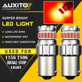 7506 1156 Error Free Red LED Brake Stop Light Lamp Bulb for Audi BMW VW Mercedes 6B93BC-57
