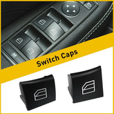2x Driver Window Switch Repair Button Cap For Mercedes ML GL R W164 W251 X164 6B93BC-57