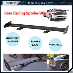 Rear Trunk Window Wing Spoiler Universal Hatchback Aluminum