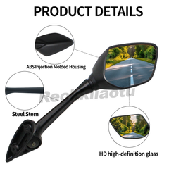 For Yamaha YZF R3 R25 2015-2021 2022 2023 2024 Motorcycle Side Rear view Mirrors