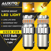 2X AUXITO Amber Yellow LED Front Turn Signal Parking Light Bulb 1157 7528 EOA AUXITO