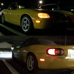4pcs Smoke LED Side Lights Marker Lens Front Rear FOR MAZDA MX-5 MIATA 1990-2005 6B93BC-57