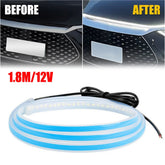 White 180cm Flexible Car Hood Day Running lED Light Strip Accessories Universal 6B93BC-57