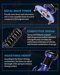 Coilovers Suspension Spring Kit For 2002-2006 Mitsubishi Lancer Adj Height Shock