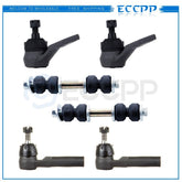 6pcs Front Sway Bars Ball Joints Tie Rods Suspension For 1991-1999 Buick Lesabre 6B93BC-57