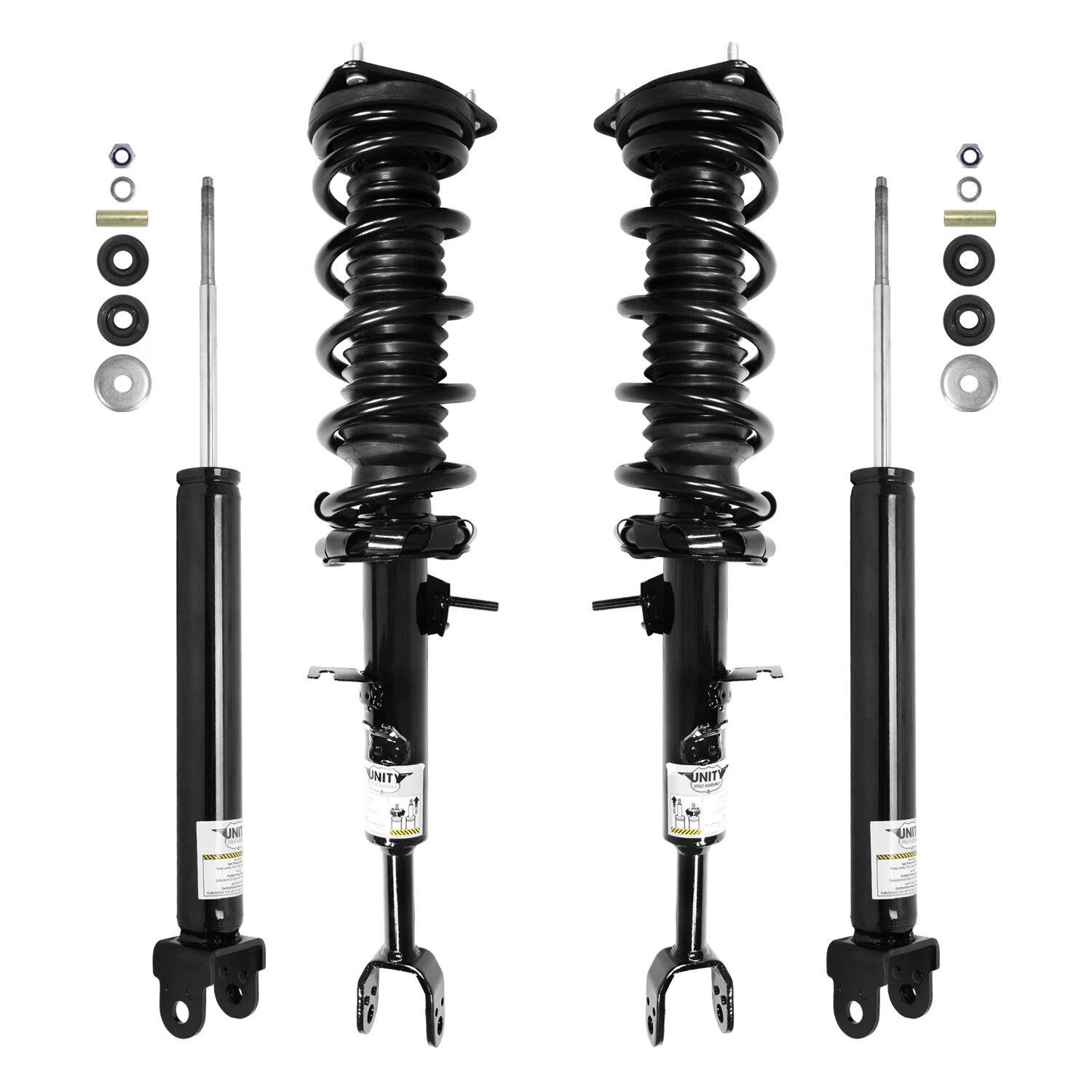 Front & Rear Complete Strut Assembly Shock Kit for 2003-2005 Infiniti G35 6B93BC-57
