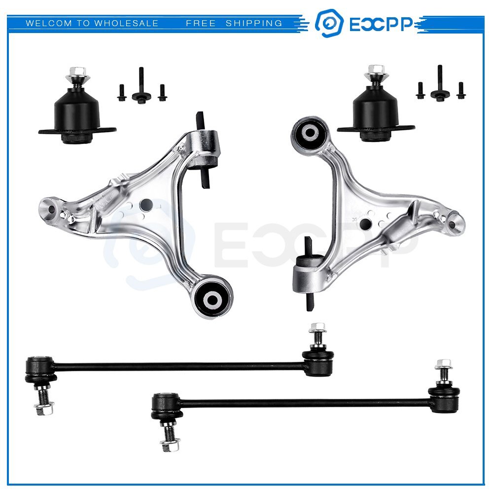 ECCPP 6pcs Complete Front Lower Control Arm Suspension For 01-06 Volvo S60 V70 ECCPP