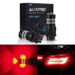 2 PC 3156 AUXITO 3157 4057 Break LED Tail Stop Light Singal Bulb RED Light EOA AUXITO