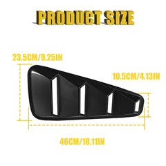 For Mustang Ford 2005-2014 2Pcs 1/4 Quarter Side Window Louvers Scoop Cover Vent 6B93BC-57