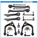 16PCS Fits 2005-2008 2009 Dodge Steering Parts & Wheel Hub and Bearing Assembly 6B93BC-57